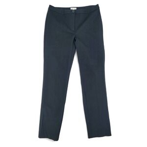 Black Straight Leg Career Pants Business‎ Casual Minimalist Trousers